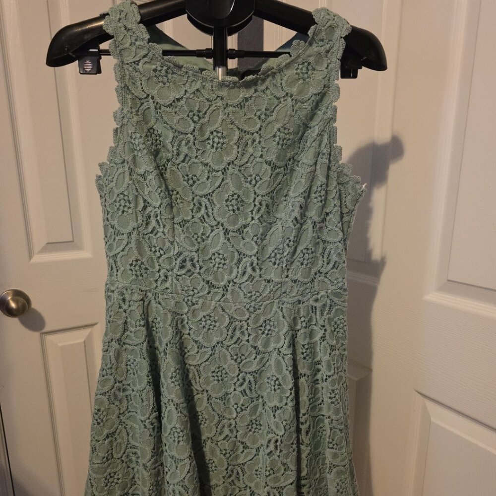 Jodi Kristopher Women Juniors Sz 15 Lace Fit & Flare Sleeveless Dress Lined